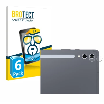 Vorderseite einer Produktverpackung mit dem Markenlogo BROTECT. Daneben ist das Gerät Samsung Galaxy Tab S10 Plus 5G (NUR Kame