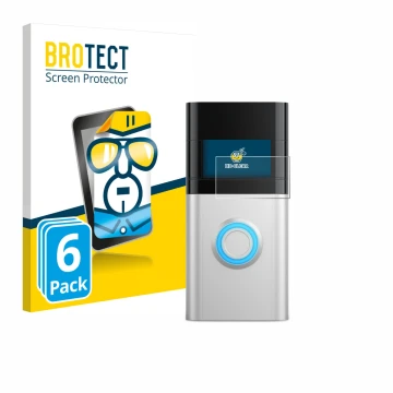 Vorderseite einer Produktverpackung mit dem Markenlogo BROTECT. Daneben ist das Gerät Ring Video Doorbell 3 Plus mit dem zugeh