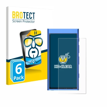 Vorderseite einer Produktverpackung mit dem Markenlogo BROTECT. Daneben ist das Gerät Hiby Digital M300 mit dem zugehörigen Di