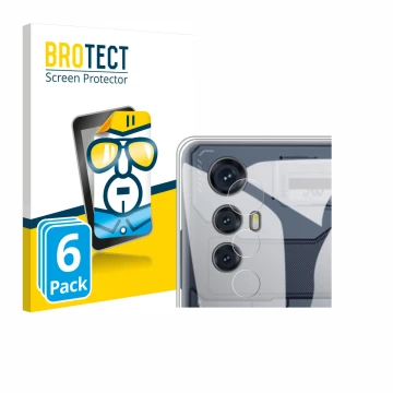 Vorderseite einer Produktverpackung mit dem Markenlogo BROTECT. Daneben ist das Gerät Cubot Max 5 (NUR Kamera) mit dem zugehör