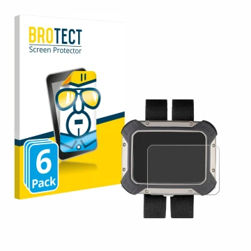 Vorderseite einer Produktverpackung mit dem Markenlogo BROTECT. Daneben ist das Gerät Apeks DSX mit dem zugehörigen Displaysch