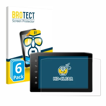 Vorderseite einer Produktverpackung mit dem Markenlogo BROTECT. Daneben ist das Gerät Ekiy MTC07 6.25