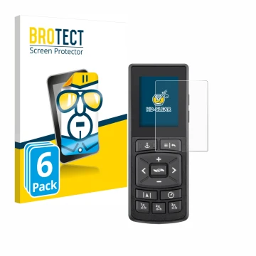 Vorderseite einer Produktverpackung mit dem Markenlogo BROTECT. Daneben ist das Gerät Minn Kota Advanced GPS Navigation mit de
