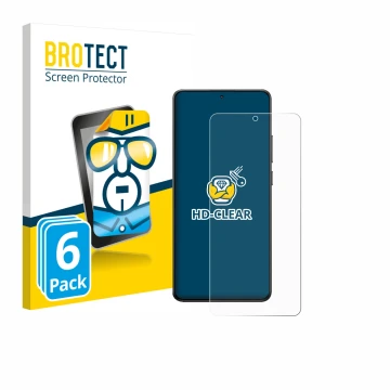 Vorderseite einer Produktverpackung mit dem Markenlogo BROTECT. Daneben ist das Gerät Xiaomi Poco X7 Pro mit dem zugehörigen D