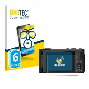 Vorderseite einer Produktverpackung mit dem Markenlogo BROTECT. Daneben ist das Gerät Yashica City 100 mit dem zugehörigen Dis