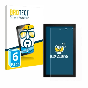Vorderseite einer Produktverpackung mit dem Markenlogo BROTECT. Daneben ist das Gerät SONOFF NSPanel Pro 120 mit dem zugehörig
