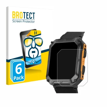 Vorderseite einer Produktverpackung mit dem Markenlogo BROTECT. Daneben ist das Gerät Stahlgear Thor mit dem zugehörigen Displ
