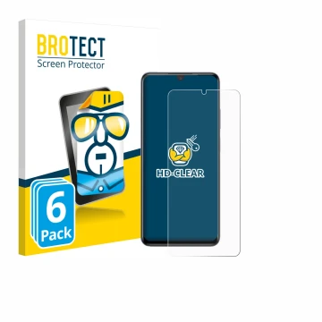 Vorderseite einer Produktverpackung mit dem Markenlogo BROTECT. Daneben ist das Gerät ZTE Blade V70 Max mit dem zugehörigen Di
