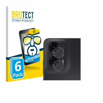 Vorderseite einer Produktverpackung mit dem Markenlogo BROTECT. Daneben ist das Gerät Motorola Moto G24 Power (NUR Kameraschut