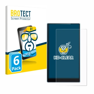 Vorderseite einer Produktverpackung mit dem Markenlogo BROTECT. Daneben ist das Gerät FiiO JM21 mit dem zugehörigen Displaysch