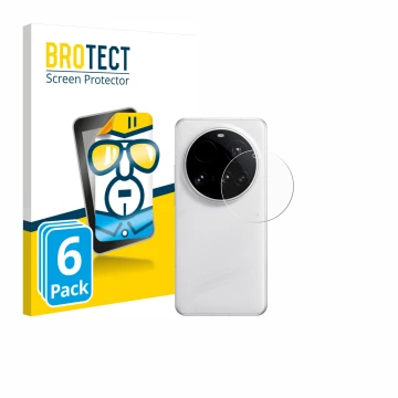 Vorderseite einer Produktverpackung mit dem Markenlogo BROTECT. Daneben ist das Gerät Xiaomi 15 Ultra (NUR Kameraschutz) mit d