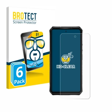 Vorderseite einer Produktverpackung mit dem Markenlogo BROTECT. Daneben ist das Gerät Ulefone Armor 28 Ultra Thermal mit dem z