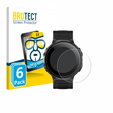 Vorderseite einer Produktverpackung mit dem Markenlogo BROTECT. Daneben ist das Gerät Kiprun GPS 500 Coros mit dem zugehörigen