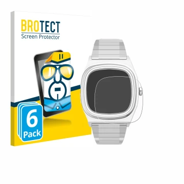 Vorderseite einer Produktverpackung mit dem Markenlogo BROTECT. Daneben ist das Gerät Timex Reissue 1983 E mit dem zugehörigen