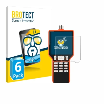 Vorderseite einer Produktverpackung mit dem Markenlogo BROTECT. Daneben ist das Gerät RigExpert MATCH mit dem zugehörigen Disp
