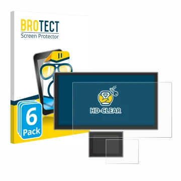 Vorderseite einer Produktverpackung mit dem Markenlogo BROTECT. Daneben ist das Gerät Icom IC-7760 mit dem zugehörigen Display