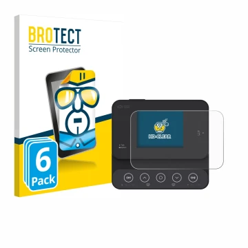 Vorderseite einer Produktverpackung mit dem Markenlogo BROTECT. Daneben ist das Gerät ISDT K2Zip mit dem zugehörigen Displaysc
