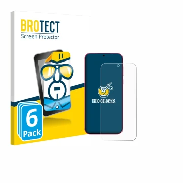 Vorderseite einer Produktverpackung mit dem Markenlogo BROTECT. Daneben ist das Gerät Huawei Pura 80 mit dem zugehörigen Displ