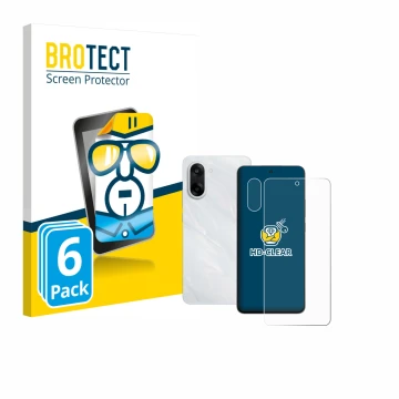 Vorderseite einer Produktverpackung mit dem Markenlogo BROTECT. Daneben ist das Gerät OnePlus Nord CE 5 (Display+Kamera) mit d