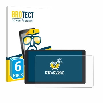 Vorderseite einer Produktverpackung mit dem Markenlogo BROTECT. Daneben ist das Gerät Feelworld CUT6 6