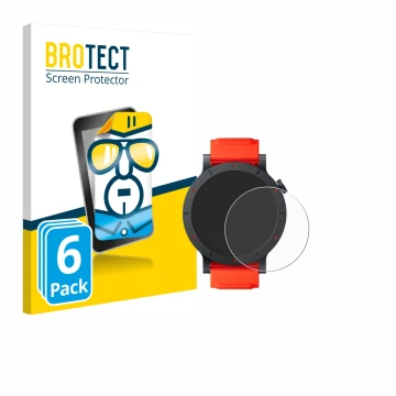Vorderseite einer Produktverpackung mit dem Markenlogo BROTECT. Daneben ist das Gerät Nothing CMF Watch 3 Pro mit dem zugehöri