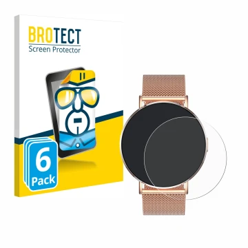 Vorderseite einer Produktverpackung mit dem Markenlogo BROTECT. Daneben ist das Gerät Levowatch Eve 1.3