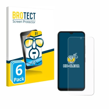 Vorderseite einer Produktverpackung mit dem Markenlogo BROTECT. Daneben ist das Gerät Telekom T Phone 3 mit dem zugehörigen Di