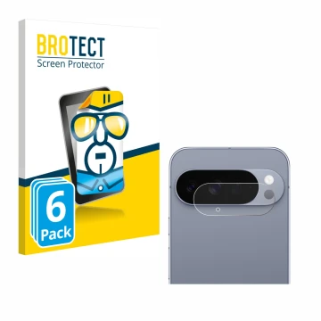 Vorderseite einer Produktverpackung mit dem Markenlogo BROTECT. Daneben ist das Gerät Google Pixel 10 Pro XL (NUR Kameraschutz