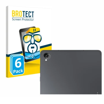 Vorderseite einer Produktverpackung mit dem Markenlogo BROTECT. Daneben ist das Gerät Samsung Galaxy Tab S11 (NUR Kameraschutz