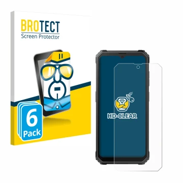 Vorderseite einer Produktverpackung mit dem Markenlogo BROTECT. Daneben ist das Gerät Blackview BV4800 SE mit dem zugehörigen 