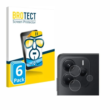 Vorderseite einer Produktverpackung mit dem Markenlogo BROTECT. Daneben ist das Gerät Xiaomi Redmi Note 14 4G (NUR Kameraschut