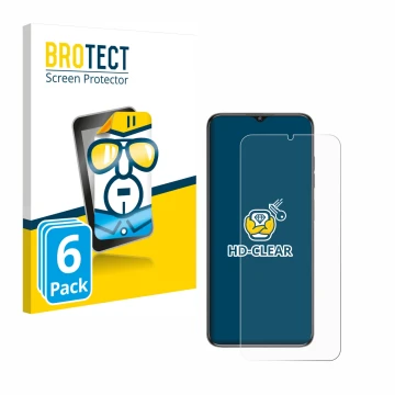 Vorderseite einer Produktverpackung mit dem Markenlogo BROTECT. Daneben ist das Gerät Oukitel C1 mit dem zugehörigen Displaysc
