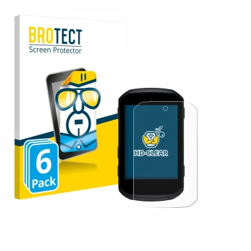Vorderseite einer Produktverpackung mit dem Markenlogo BROTECT. Daneben ist das Gerät Garmin Edge 550 mit dem zugehörigen Disp
