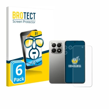 Vorderseite einer Produktverpackung mit dem Markenlogo BROTECT. Daneben ist das Gerät Xiaomi 15T (Display+Kamera) mit dem zuge