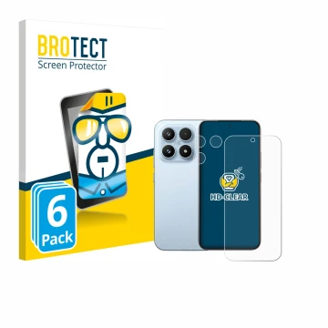 Vorderseite einer Produktverpackung mit dem Markenlogo BROTECT. Daneben ist das Gerät Xiaomi 17 (Display+Kamera) mit dem zugeh