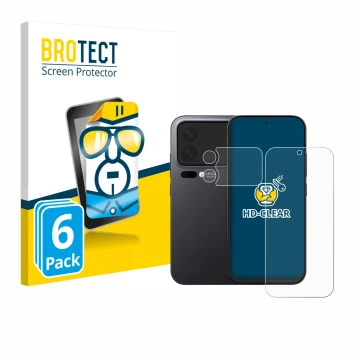 Vorderseite einer Produktverpackung mit dem Markenlogo BROTECT. Daneben ist das Gerät Xiaomi 17 Pro (Display+Kamera) mit dem z