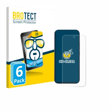 Vorderseite einer Produktverpackung mit dem Markenlogo BROTECT. Daneben ist das Gerät Xiaomi 17 Pro Max mit dem zugehörigen Di