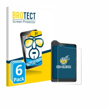 Vorderseite einer Produktverpackung mit dem Markenlogo BROTECT. Daneben ist das Gerät Xiaomi Qin K25 mit dem zugehörigen Displ