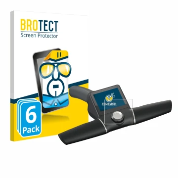 Vorderseite einer Produktverpackung mit dem Markenlogo BROTECT. Daneben ist das Gerät Motocaddy M7 GPS Remote mit dem zugehöri