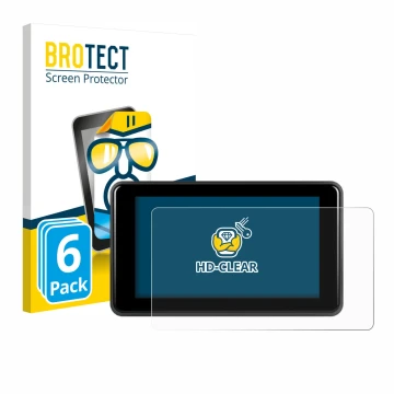 Vorderseite einer Produktverpackung mit dem Markenlogo BROTECT. Daneben ist das Gerät Vechtel Motorrad Carplay 5