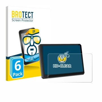 Vorderseite einer Produktverpackung mit dem Markenlogo BROTECT. Daneben ist das Gerät Carpuride W502BS Pro 5