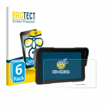 Vorderseite einer Produktverpackung mit dem Markenlogo BROTECT. Daneben ist das Gerät Sixwin P2 5