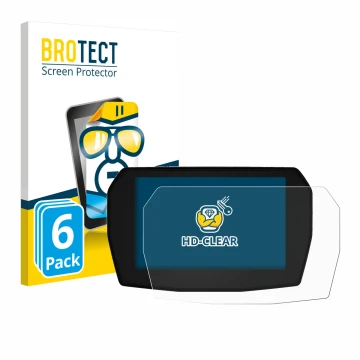 Vorderseite einer Produktverpackung mit dem Markenlogo BROTECT. Daneben ist das Gerät Ducati Panigale V2 2025 mit dem zugehöri