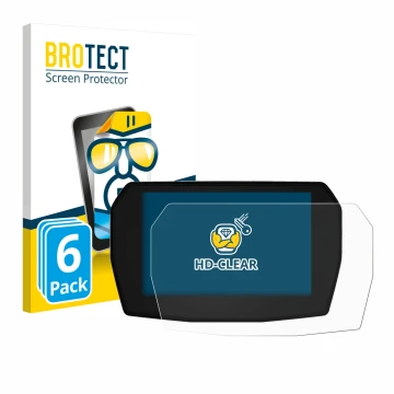 Vorderseite einer Produktverpackung mit dem Markenlogo BROTECT. Daneben ist das Gerät Ducati Streetfighter V2 2025 mit dem zug