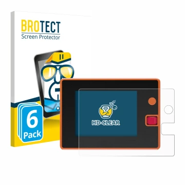 Vorderseite einer Produktverpackung mit dem Markenlogo BROTECT. Daneben ist das Gerät Hota T8 mit dem zugehörigen Displayschut