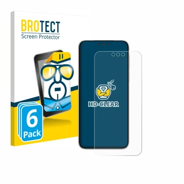 Vorderseite einer Produktverpackung mit dem Markenlogo BROTECT. Daneben ist das Gerät Huawei Mate 80 Pro mit dem zugehörigen D
