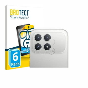 Vorderseite einer Produktverpackung mit dem Markenlogo BROTECT. Daneben ist das Gerät Xiaomi Poco F8 Pro (NUR Kameraschutz) mi