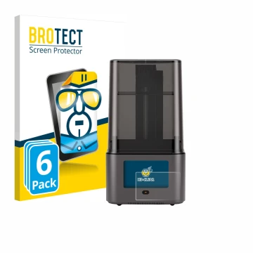 Vorderseite einer Produktverpackung mit dem Markenlogo BROTECT. Daneben ist das Gerät Anycubic Photon Mono 4 Ultra mit dem zug