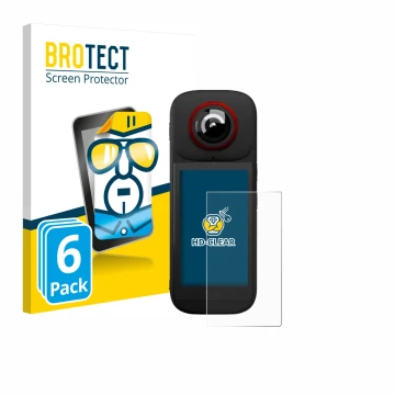 Vorderseite einer Produktverpackung mit dem Markenlogo BROTECT. Daneben ist das Gerät Labpano PanoX V3 360° mit dem zugehörige