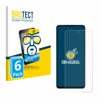 Vorderseite einer Produktverpackung mit dem Markenlogo BROTECT. Daneben ist das Gerät Oppo A5 mit dem zugehörigen Displayschut